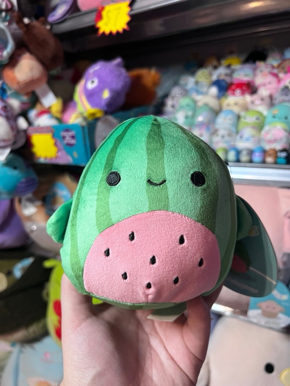 NWT Christopher watermelon dolphin Squishmallow Food Fusion 5” Plush Toy